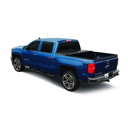 Leer Leer 630300 8 ft. 8 in. Latitude Soft Tri-Fold Truck Bed Tonneau Cover for 2019 Plus GM Sierra Silverado L77-630300